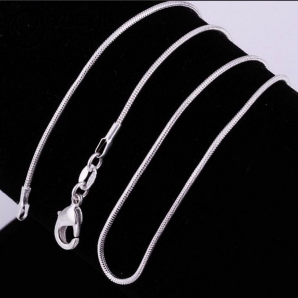 New 925 Sterling Silver Snake Necklace